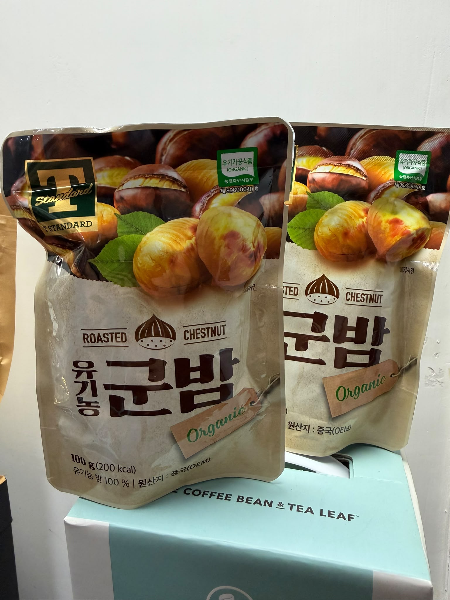 韓國 T Standard  有機烤栗子 100g x2